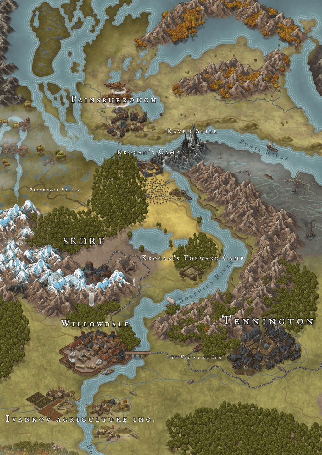 Willowdale Adventure Setting – A Complete RPG Town & Story hub (Digital Download)