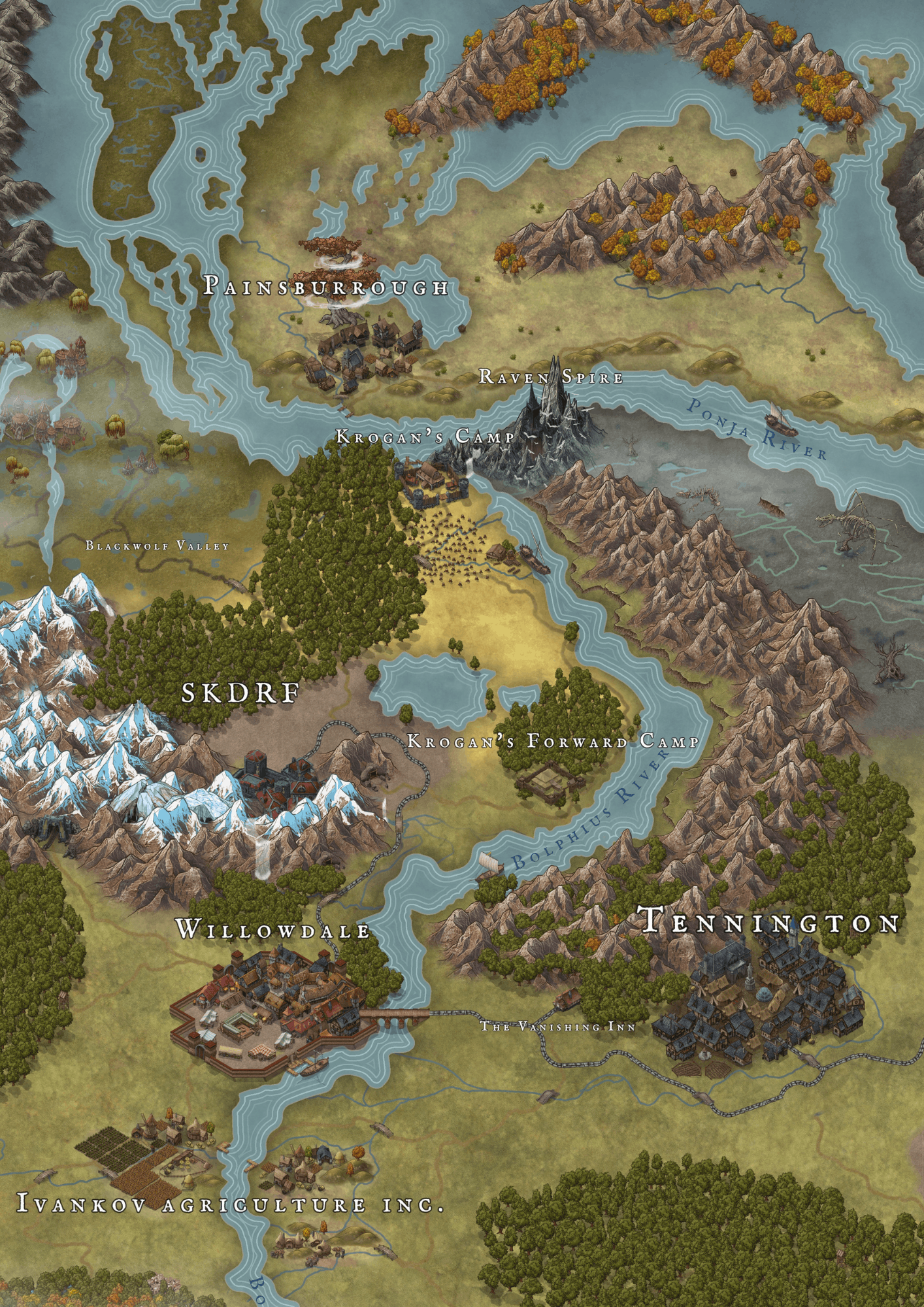 Willowdale Adventure Setting – A Complete RPG Town & Story hub (Digital Download)