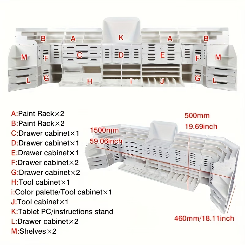 Paint Station - Modular Desk Organizer