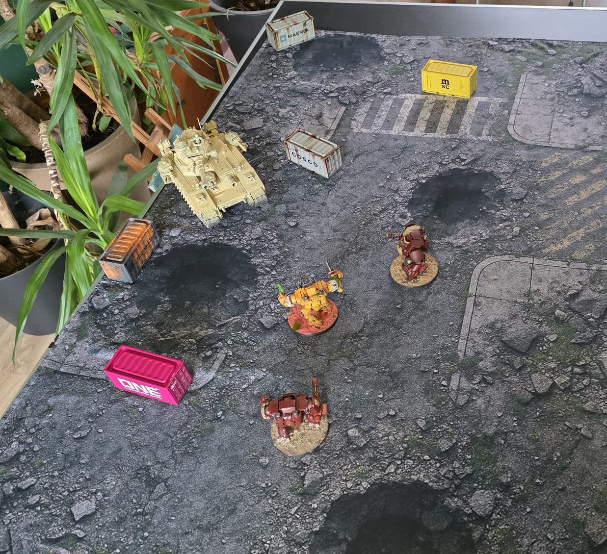 Ultra Cheap Battlemat - City Ruin 90x140CM 35.5x55 Inch Playmat for tabletop wargames