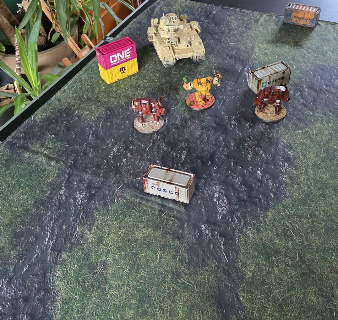 Ultra Cheap Battlemat - Muddy Meadow 90x140CM  35.5x55 Inch