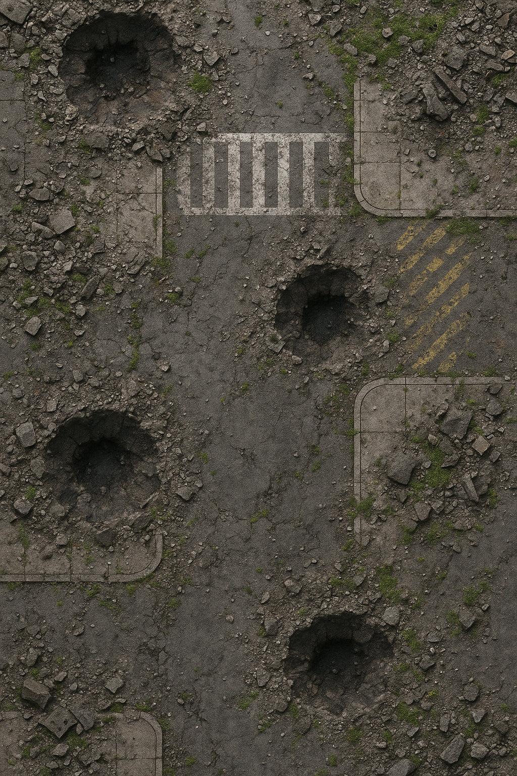 Ultra Cheap Battlemat City Ruin
